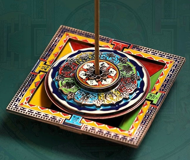 Tibetan Mandala Incense Holder):