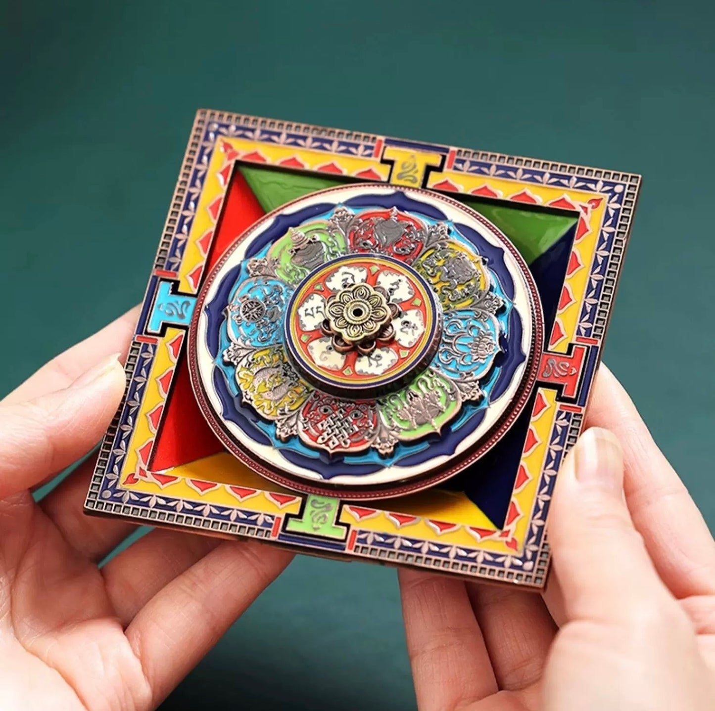 Tibetan Mandala Incense Holder):