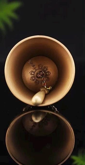 Handcrafted Tibetan Vajra Bell & Dorje Set, Brass, Spiritual Ritual Meditation Buddhist Decor Sacred Power Wisdom Symbol