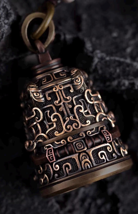 Brass Vajra Bell Pendant Handcrafted Tibetan Buddhist Amulet for Protection Enlightenment Spiritual Jewelry Nepalese Ritual Talisman