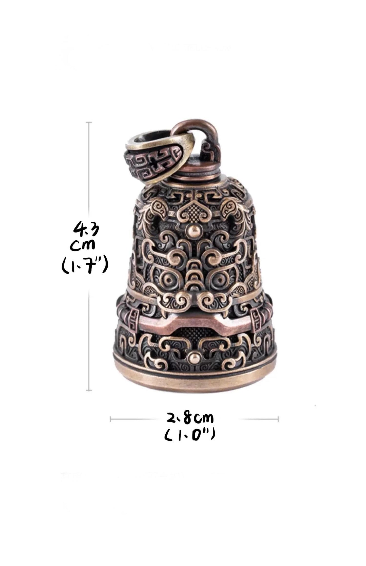 Brass Vajra Bell Pendant Handcrafted Tibetan Buddhist Amulet for Protection Enlightenment Spiritual Jewelry Nepalese Ritual Talisman