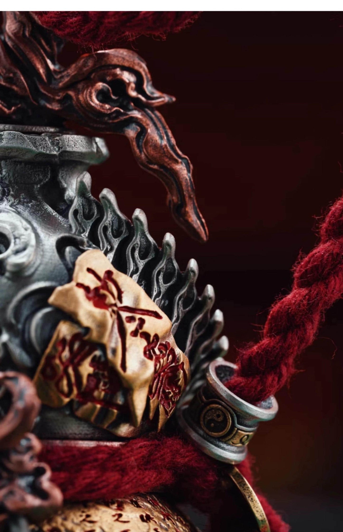 Handcrafted Tibetan Sword Gourd Ornament | Brass Feng Shui Hanging DΓ©cor black myth wukong handmade Taoism gift