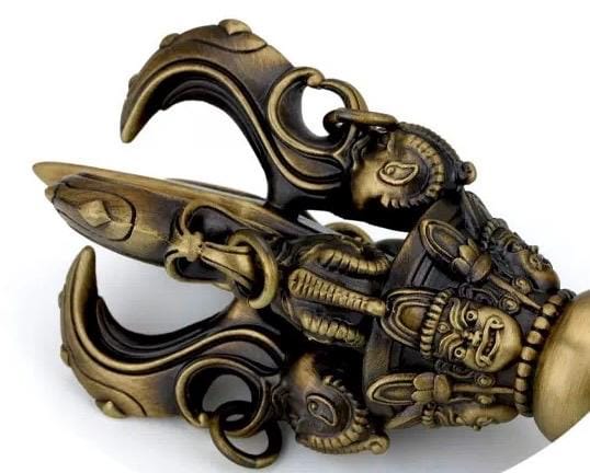 Handcrafted Vajra Dorjee Nepalese Brass Handmade Tibetan Style gift Tibetan Vajra Dorje Sacred Buddhist Ritual