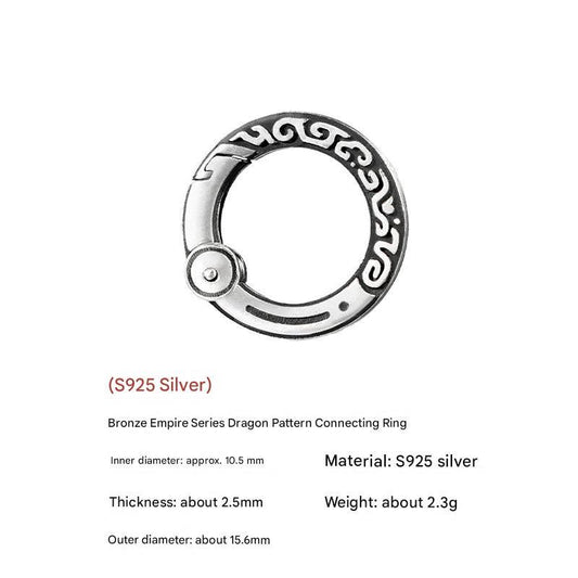 Handcrafted Dragon Loong Keychain Ring, Tibetan Copper Good Fortune Protection, Figurine key ring, Home Decor Unique Gift