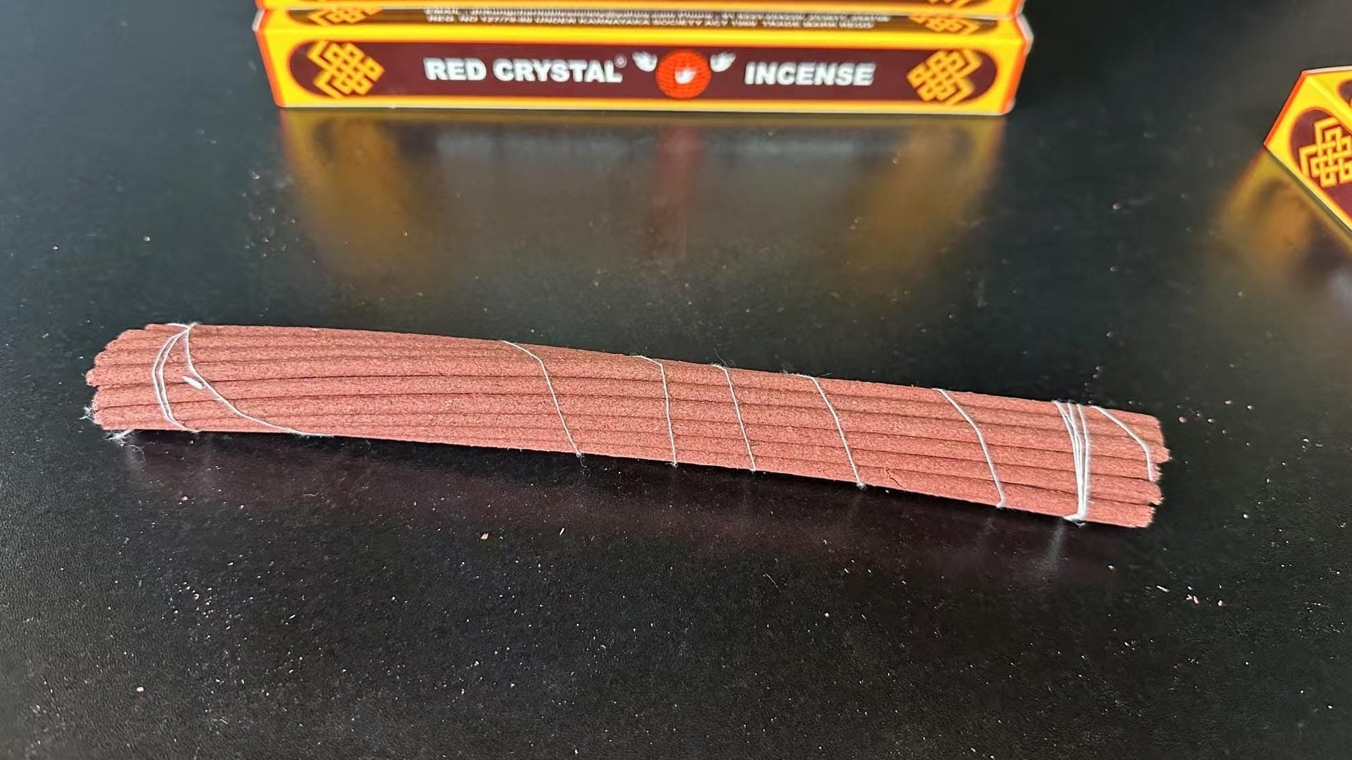 Handcrafted Authentic Red Crystal Incense, Traditional South India Tibetan Herbal Incense, Premium Handcrafted Meditation Sticks
