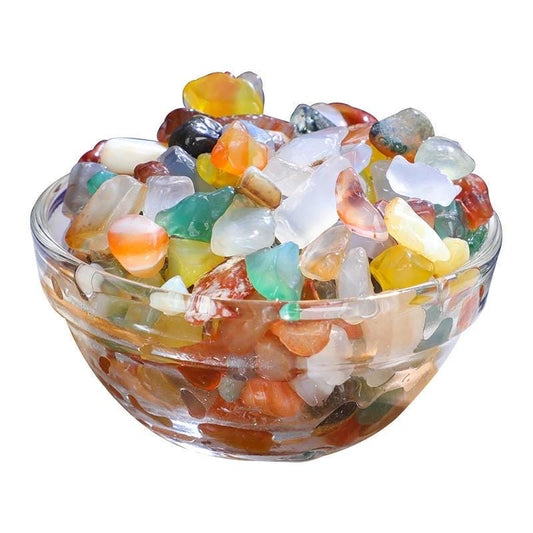 Mandala Offering Gem Stones Set, Multicolored Ritual Crystals for Tibetan Buddhist Practice