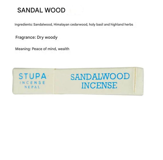 Stupa Tibetan Incense Sticks, Handmade Herbal Rope Incense from Nepal, Meditation, Purification, Spiritual Rituals 100% Natural