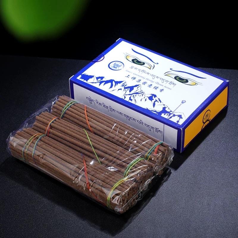 Tibetan Incense | Natural Hand-Rolled Dzogchen Incense Sticks | Meditation Aromatherapy | 12cm ~45 Sticks