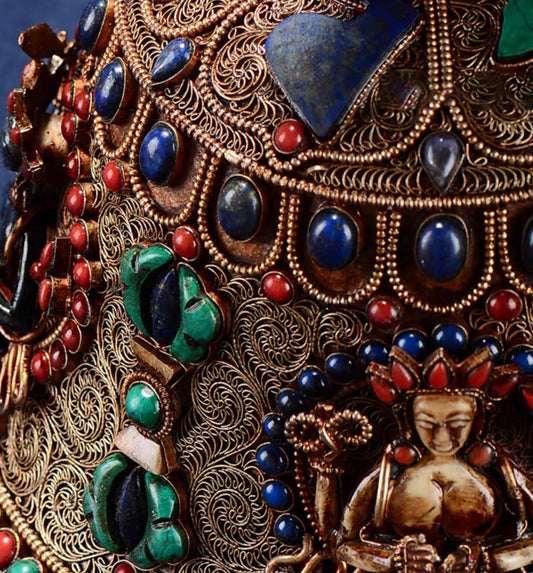 Handcrafted 8.5” Phurba Vajra Dagger Vintage Handmade Nepal Tibetan Pure Brass Amulet