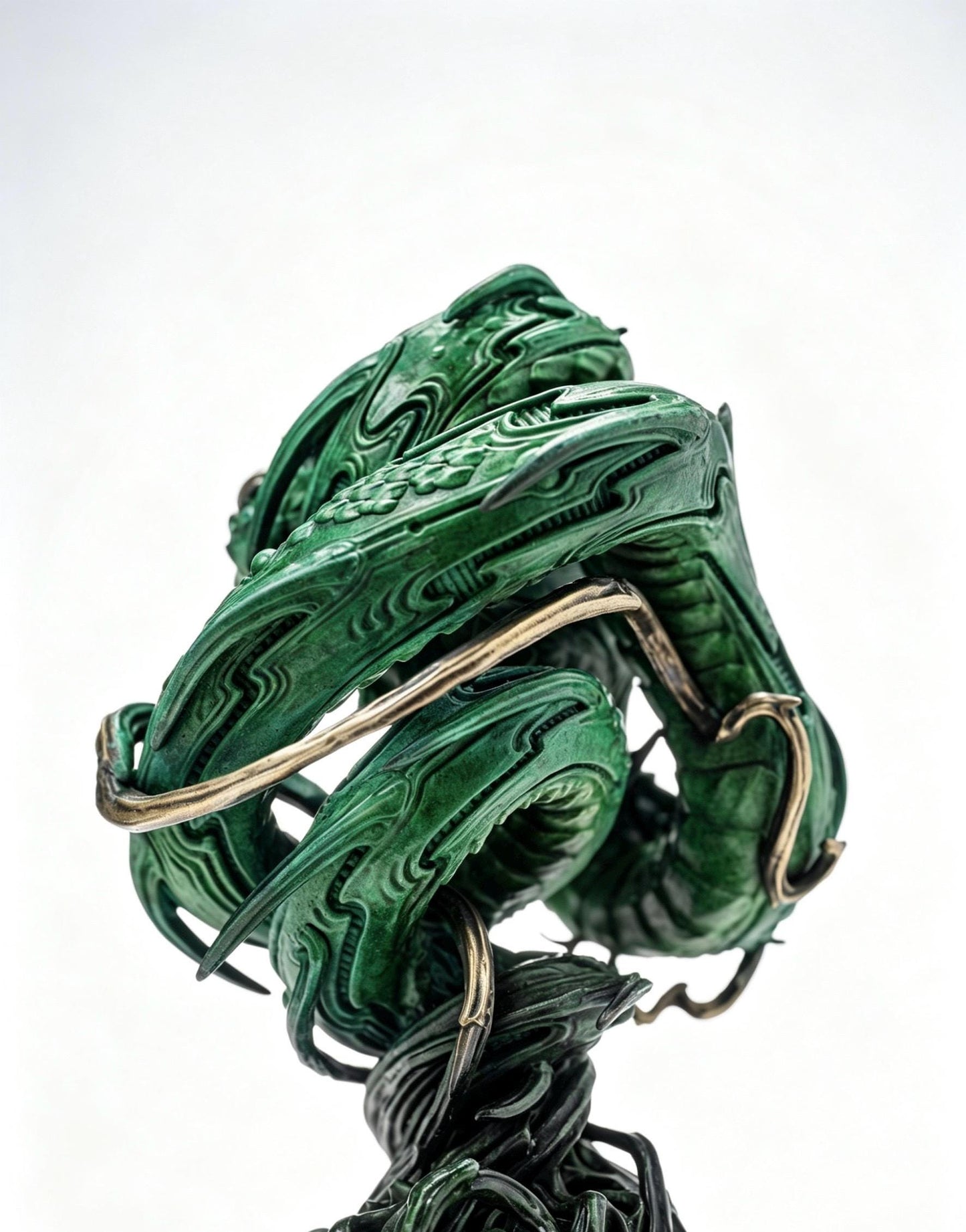 Rattan Snake Art Sculpture, Annual Limited Edition Figurine, High-End Fine Casting Serpent Statue, Luxury Home Decor Collector Art Piece