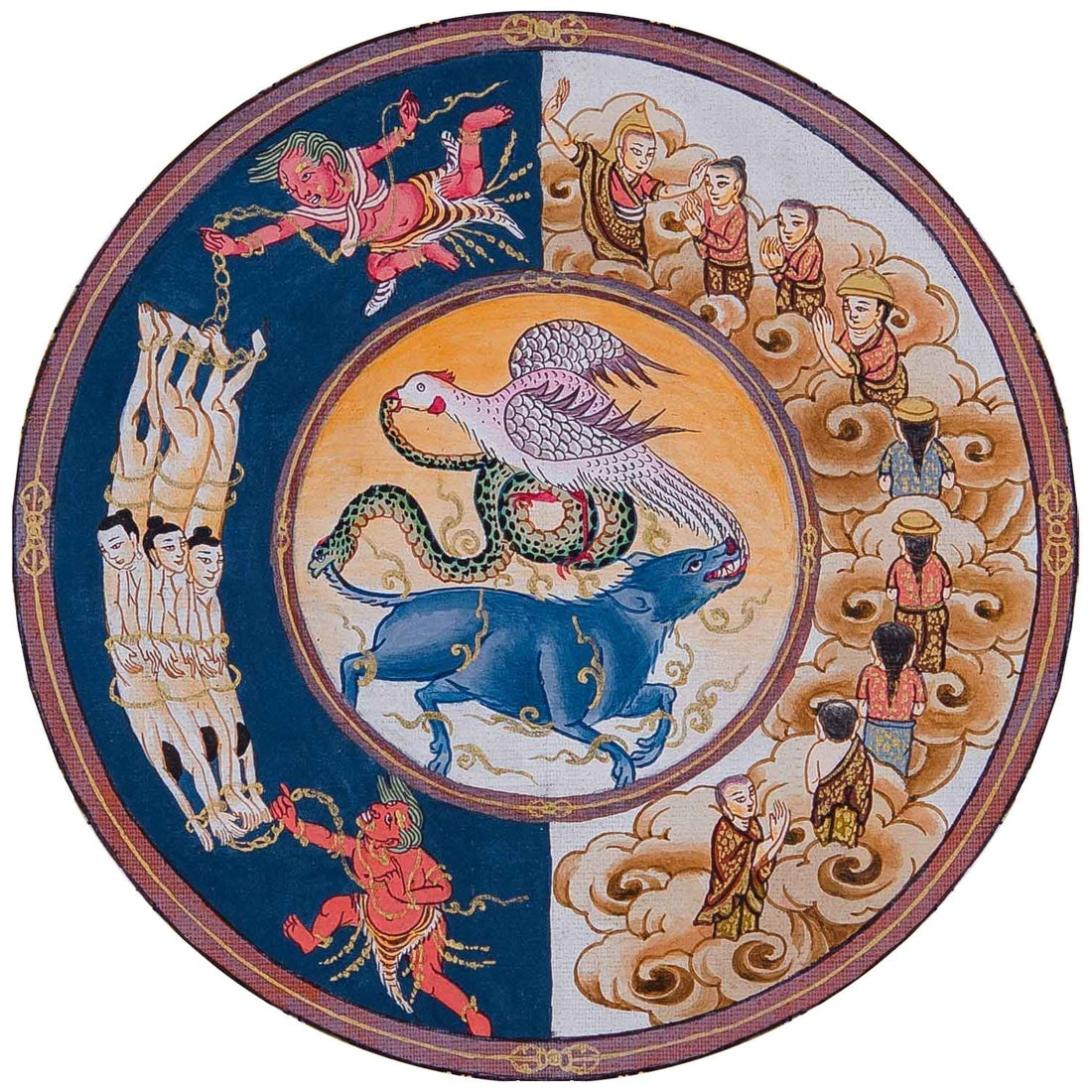 The Six Realms and Enlightenment: A Journey Between Buddhist Wisdom and Western Philosophy