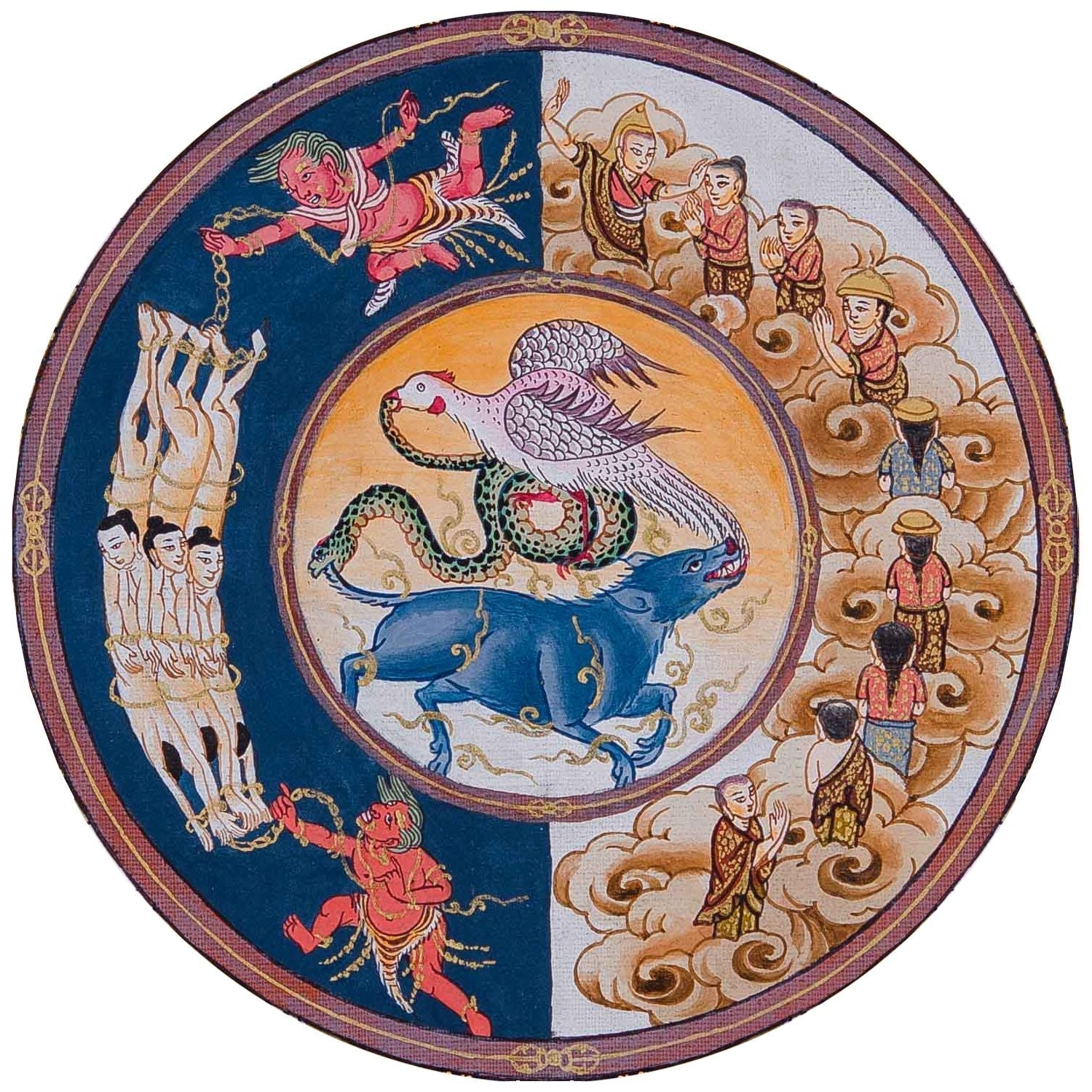 The Six Realms and Enlightenment: A Journey Between Buddhist Wisdom and Western Philosophy