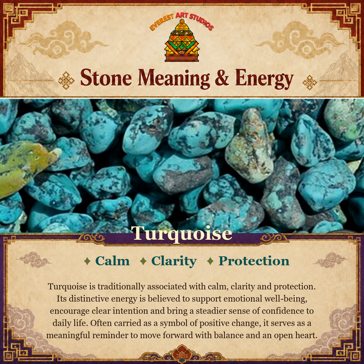 Everest Art Studios Turquoise stone meaning and energy