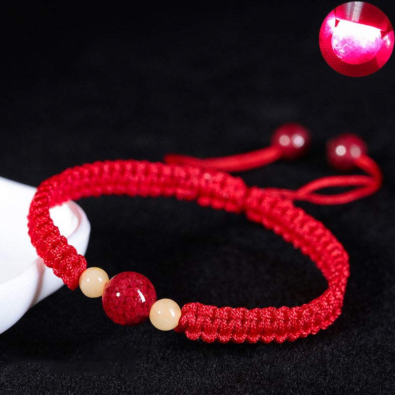 EverestArtstudios Cinnabar Blessing Red String Bracelet For Kids