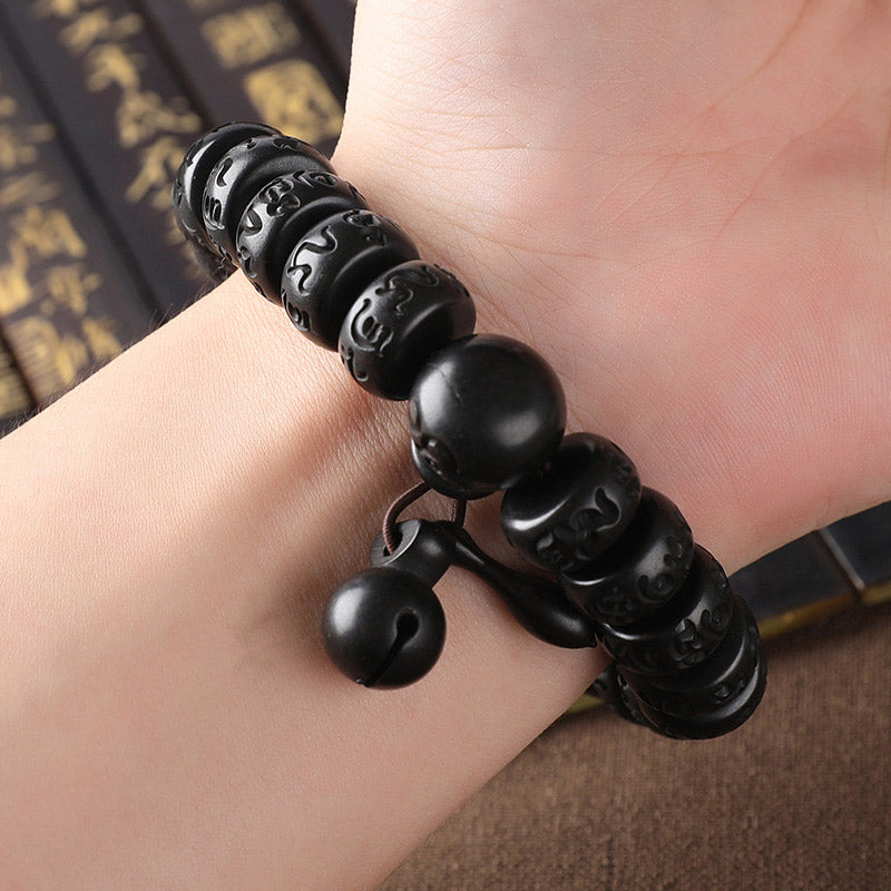 EverestArtStudios Tibetan Lightning Strike Wood Protection Bracelet