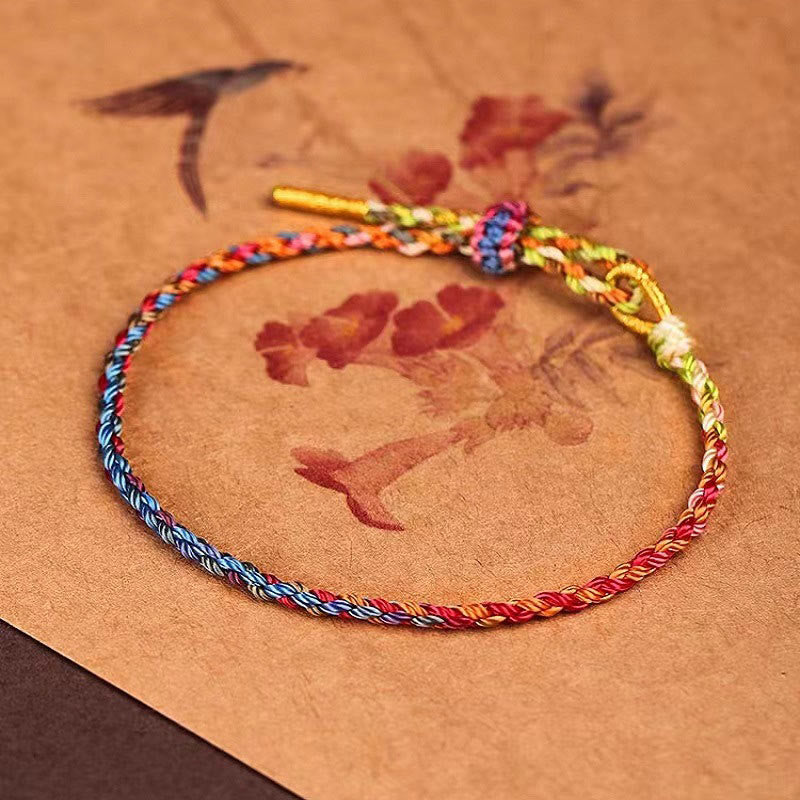 EverestArtstudios Handcrafted Luck Colorful Rope Child Adult Bracelet
