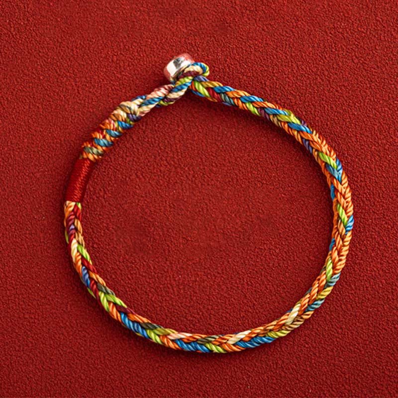 EverestArtStudios "May you be healthy and happy" Lucky Multicolored Bracelet