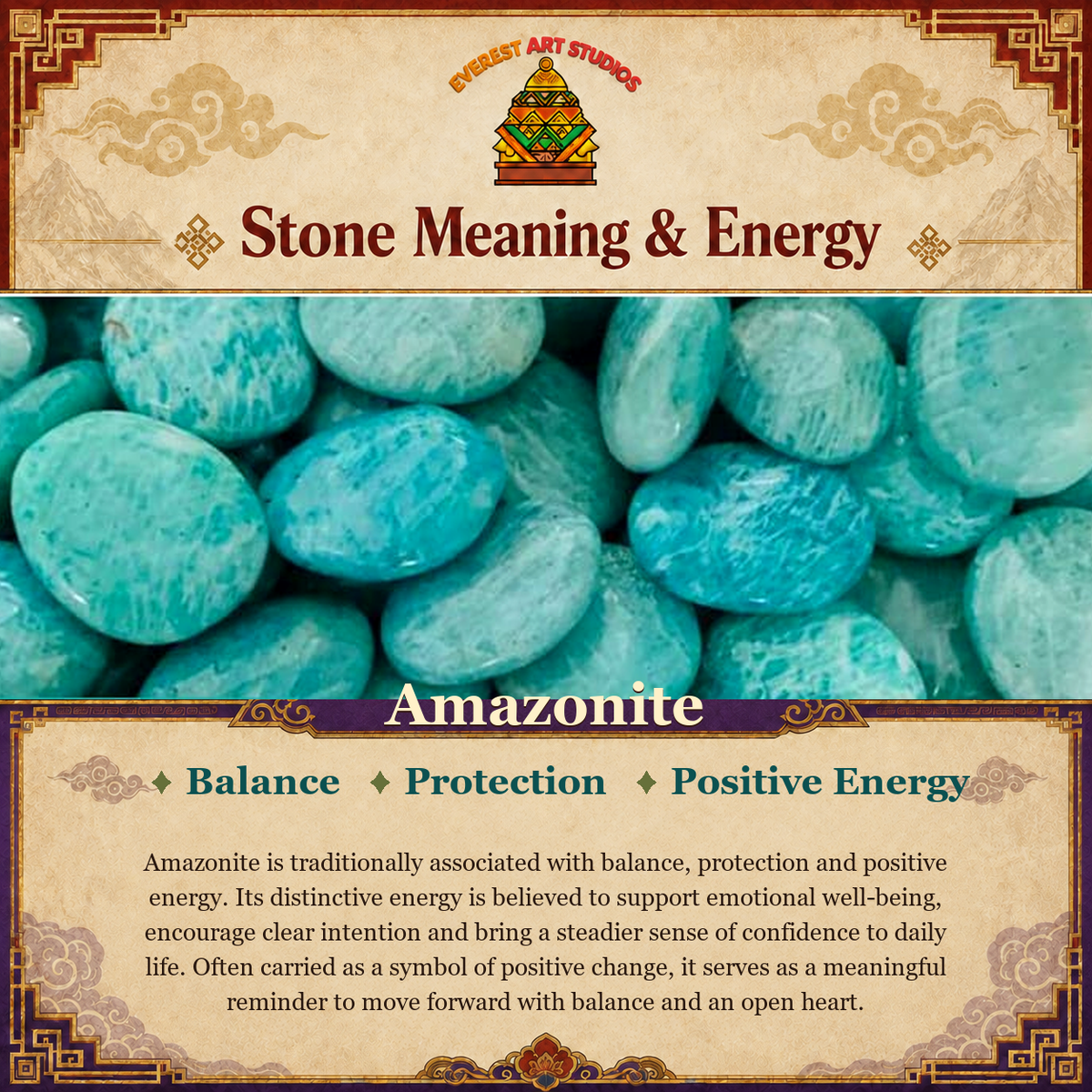 Everest Art Studios Amazonite stone meaning and energy