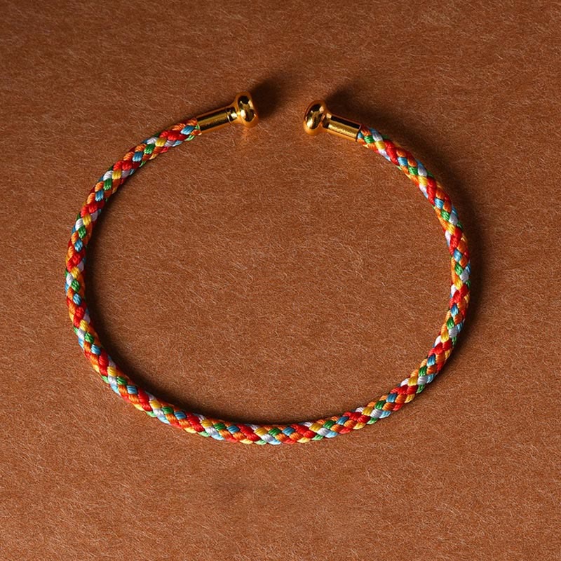 EverestArtstudios Simple Design Handmade Luck Braid String Cuff Bracelet