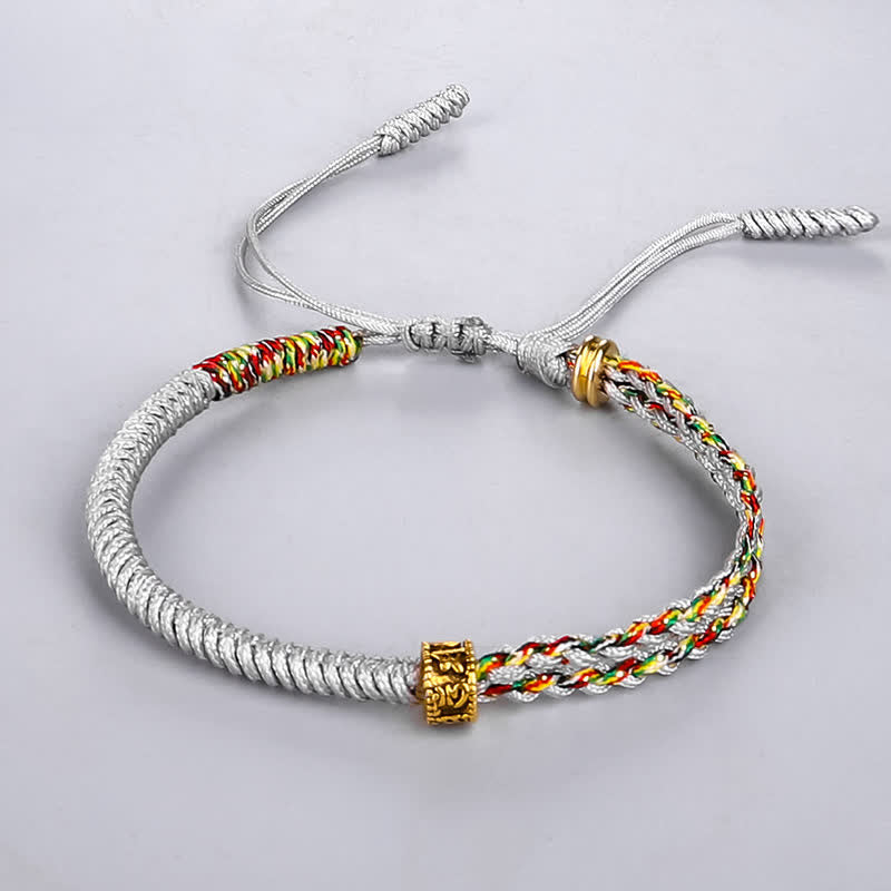 EverestArtStudios Om Mani Padme Hum Protection Luck String Bracelet