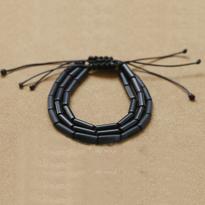 EverestArtStudios Black Onyx Bead Support Protection Bracelet