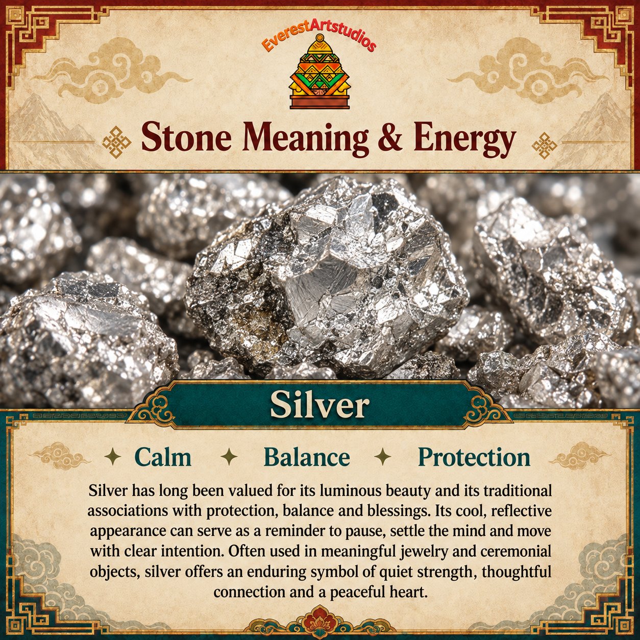 EverestArtstudios Silver Meaning and Energy