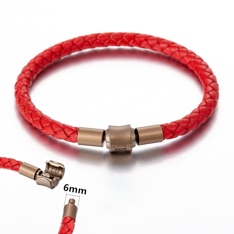 EverestArtstudios Vintage Leather Rope Luck Braid String Bracelet