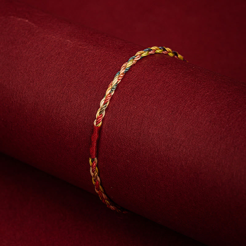 EverestArtstudios Handmade Five Color Thread Luck Couple Child Adult Bracelet
