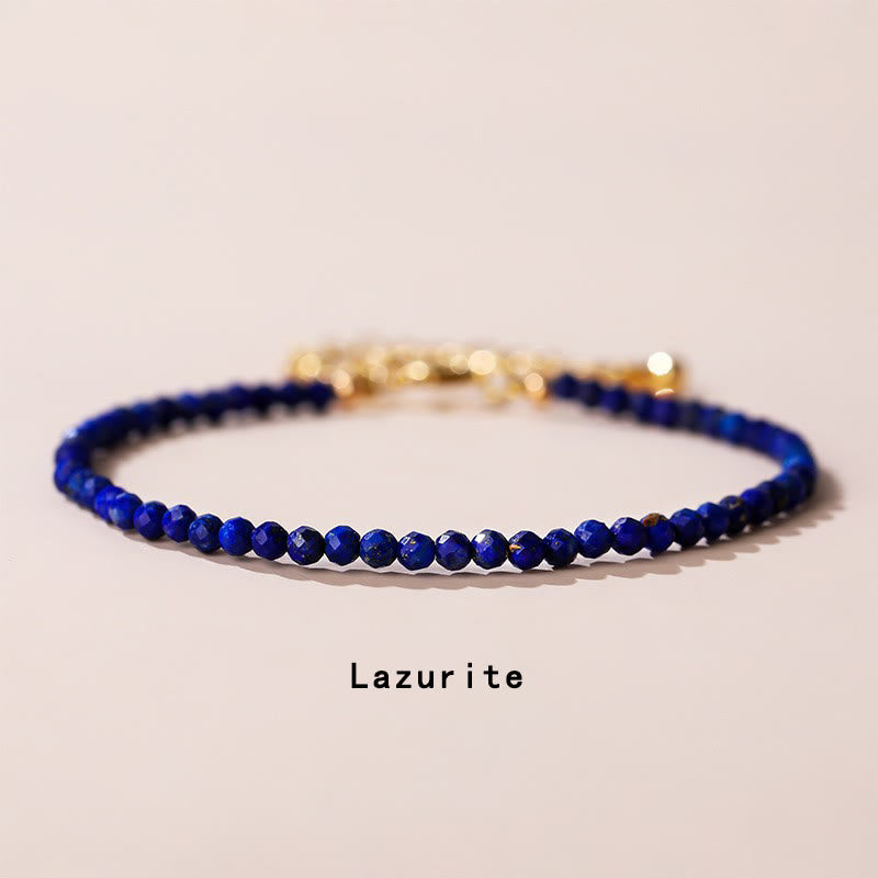 Buddha Stones Strawberry Quartz Prehnite Peridot Lazurite Lapis Lazuli Pink Crystal Tourmaline Healing Chain Bracelet
