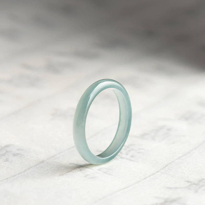 EverestArtstudios Natural Jade Prosperity Luck Ring