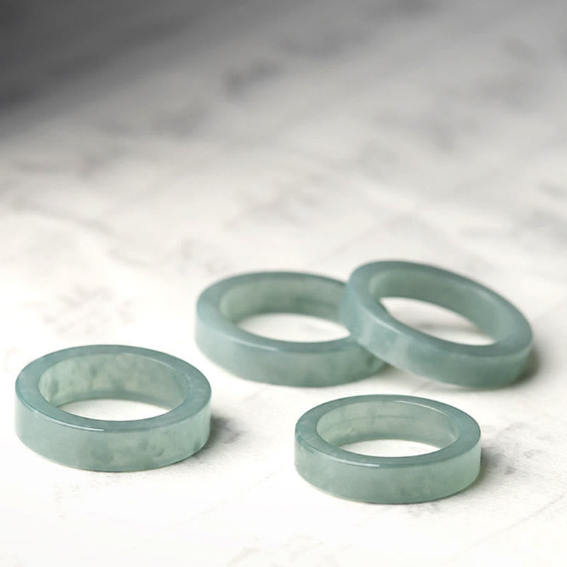 EverestArtstudios Natural Jade Prosperity Luck Ring