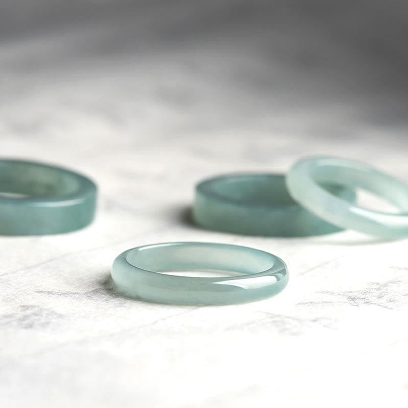 EverestArtstudios Natural Jade Prosperity Luck Ring