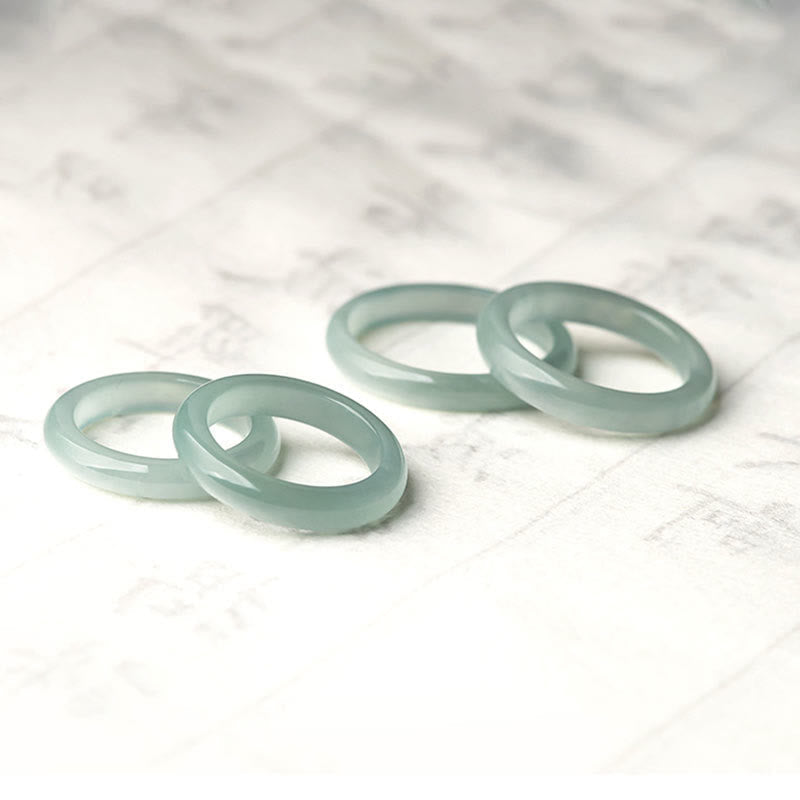 EverestArtstudios Natural Jade Prosperity Luck Ring
