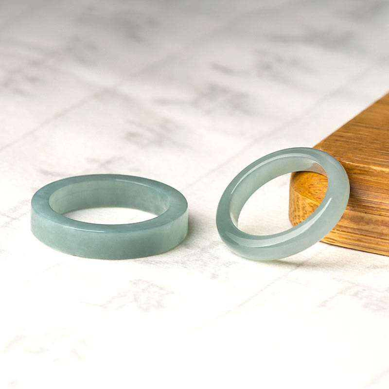 EverestArtstudios Natural Jade Prosperity Luck Ring