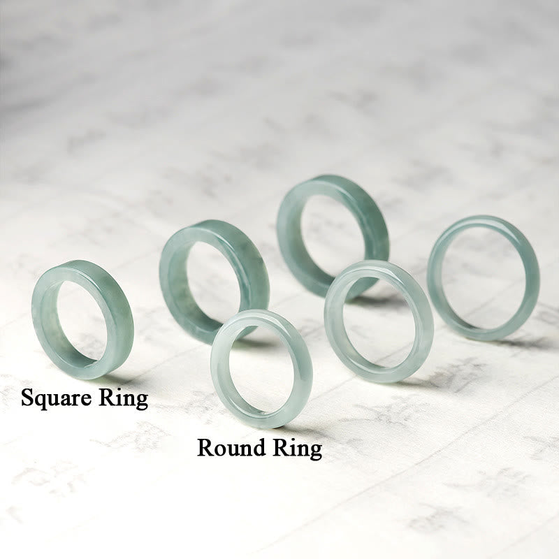 EverestArtstudios Natural Jade Prosperity Luck Ring