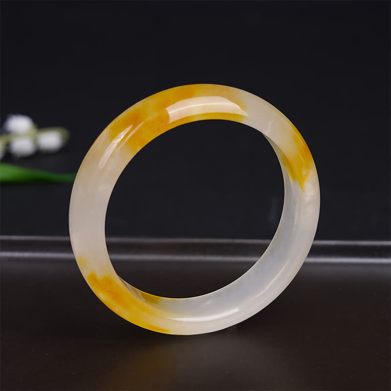 EverestArtstudios Yellow Chalcedony Harmony Positivity Bracelet Bangle