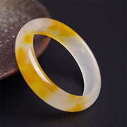 EverestArtstudios Yellow Chalcedony Harmony Positivity Bracelet Bangle