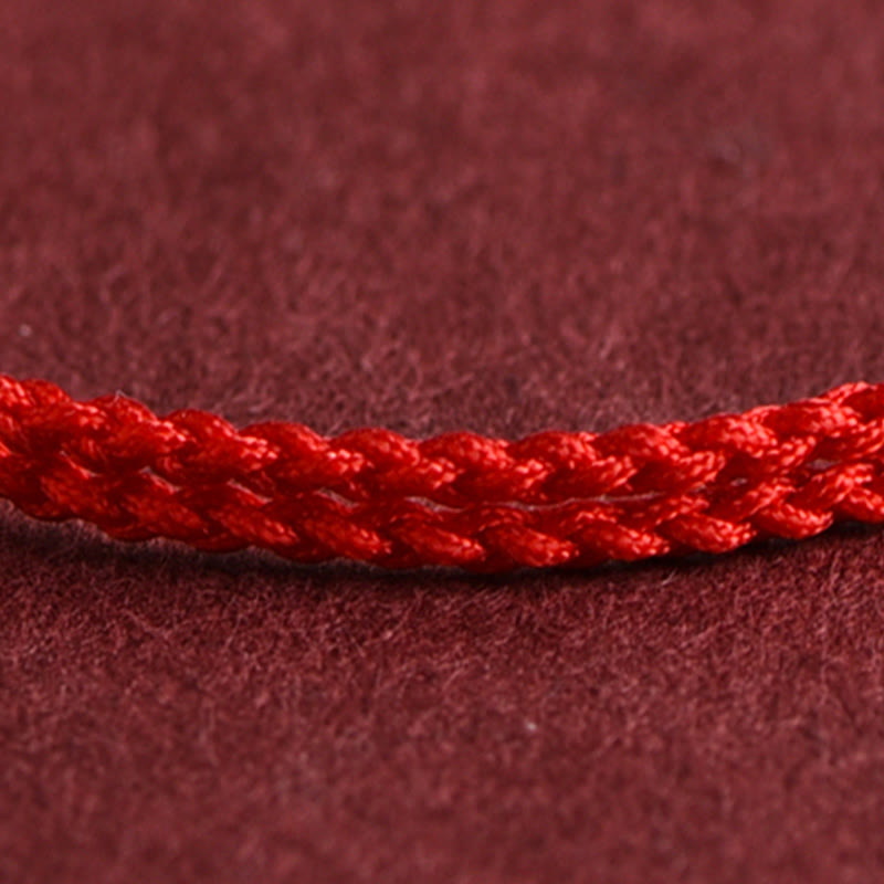 EverestArtstudios 999 Gold One Mini Bead Design Handmade Strength Braided Rope Bracelet Anklet