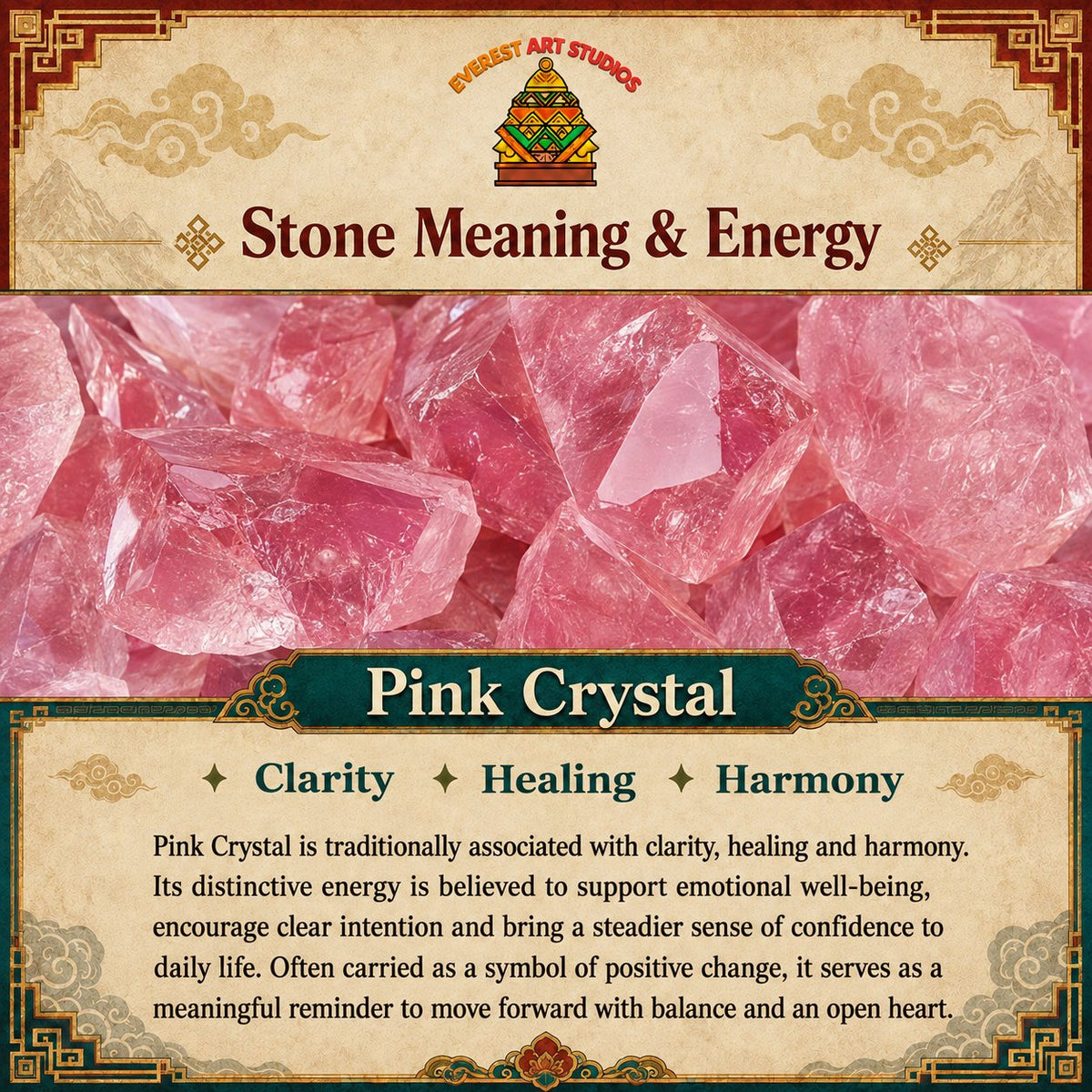 Everest Art Studios — pink crystal