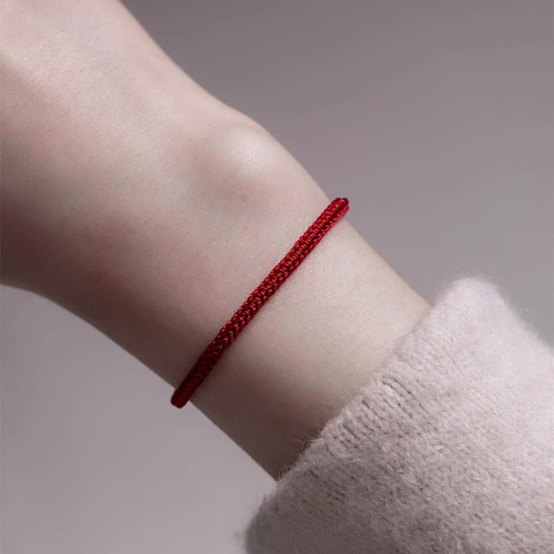 EverestArtstudios Red String Jade Connection Bracelet