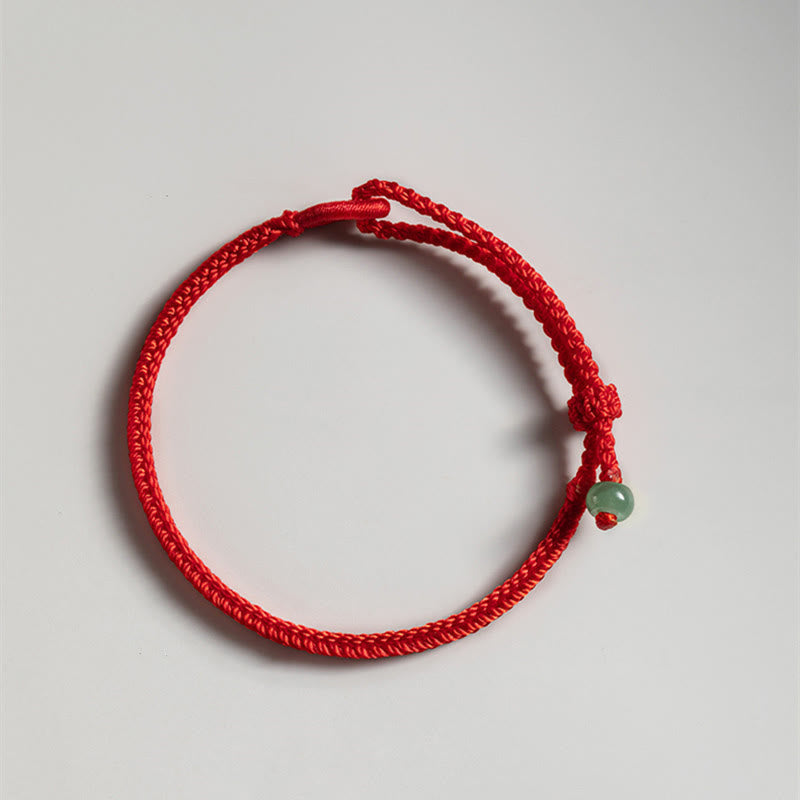 EverestArtstudios Red String Jade Connection Bracelet