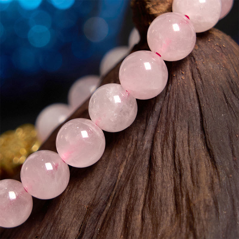 EverestArtstudios Pink Crystal Citrine Flower Warmth Bracelet