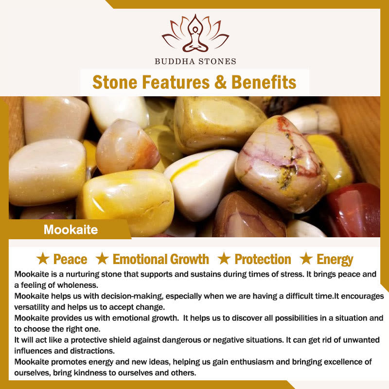 Buddha Stones Mookaite Emotional Growth Bracelet