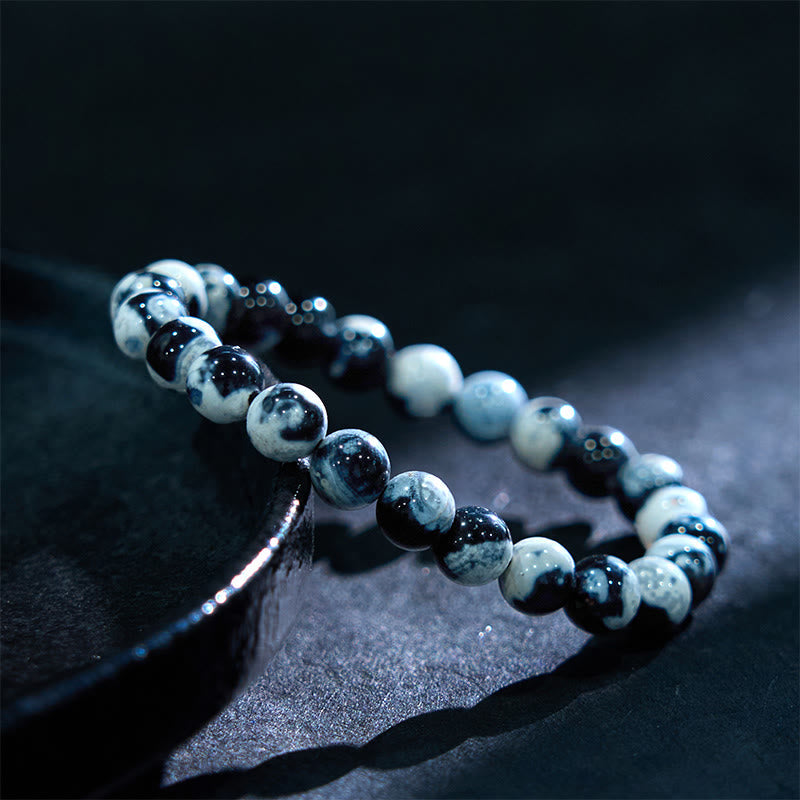 Buddha Stones Orca Agate Protection Bracelet