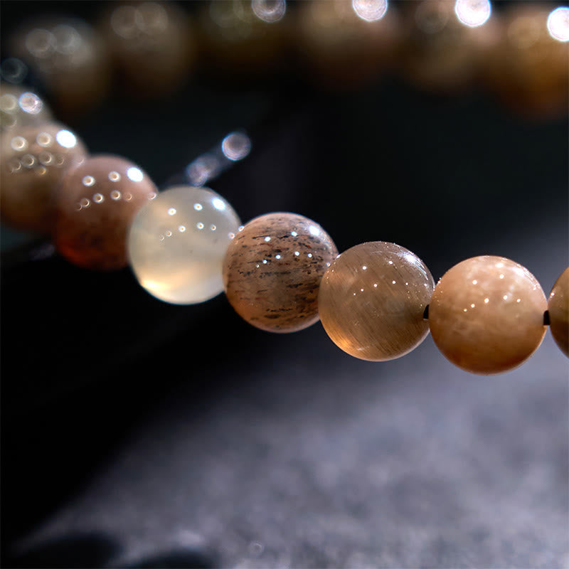 Buddha Stones Black Moonstone Soothing Bracelet