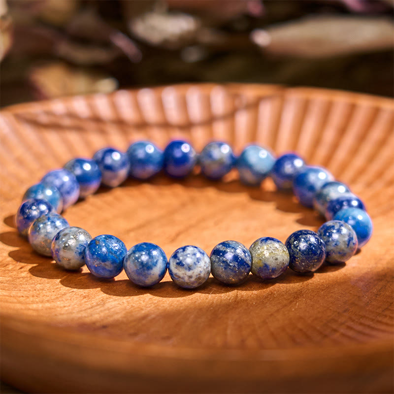 Buddha Stone Lazurite Lapis Lazuli Positive Balance Bracelet
