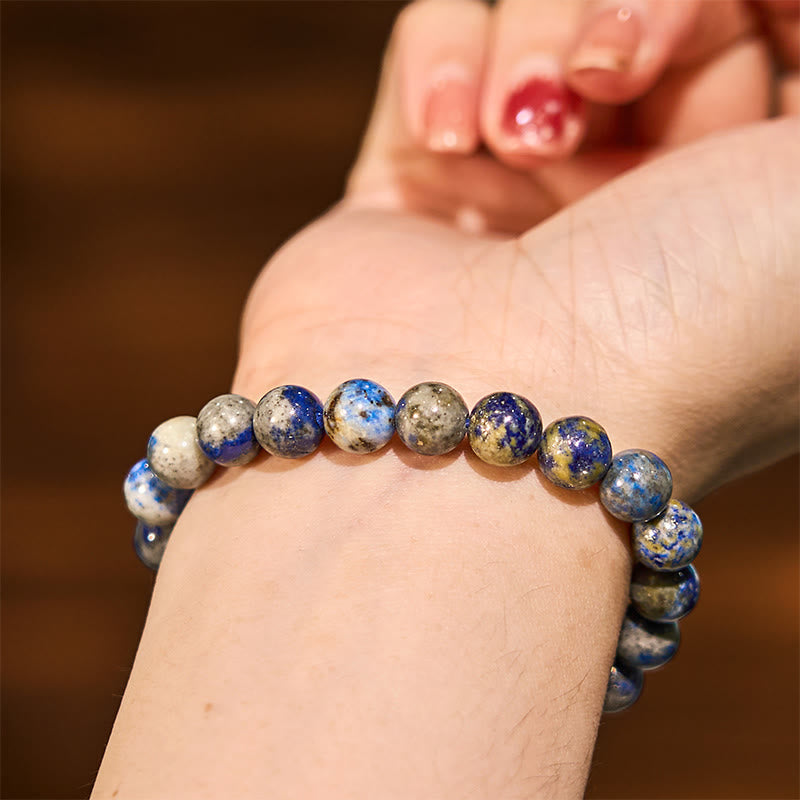 Buddha Stone Lazurite Lapis Lazuli Self Care Positive Bracelet