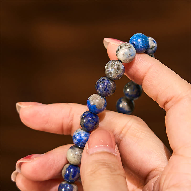 Buddha Stone Lazurite Lapis Lazuli Self Care Positive Bracelet