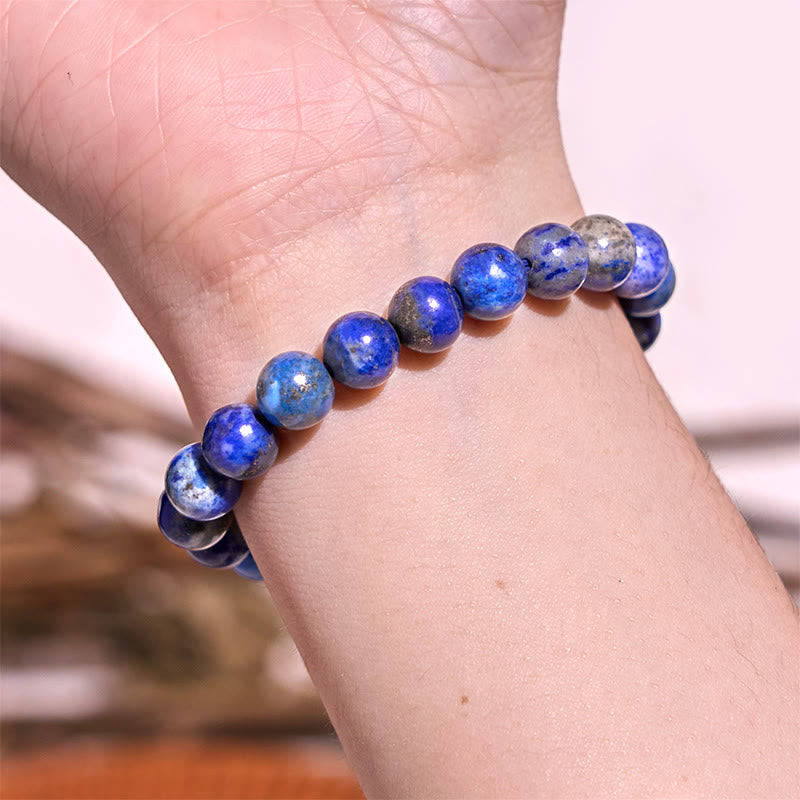 Buddha Stone Lazurite Lapis Lazuli Positive Balance Bracelet