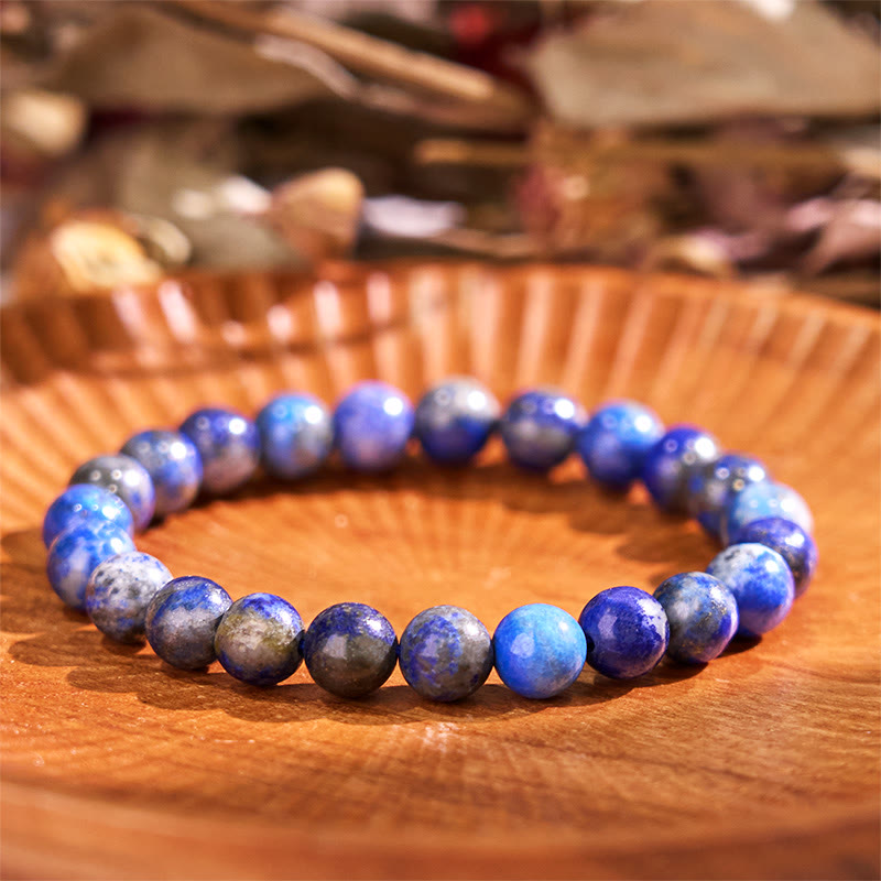 Buddha Stone Lazurite Lapis Lazuli Positive Balance Bracelet